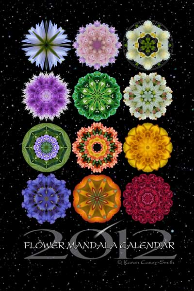2012 Flower Mandala Calendar (cover)